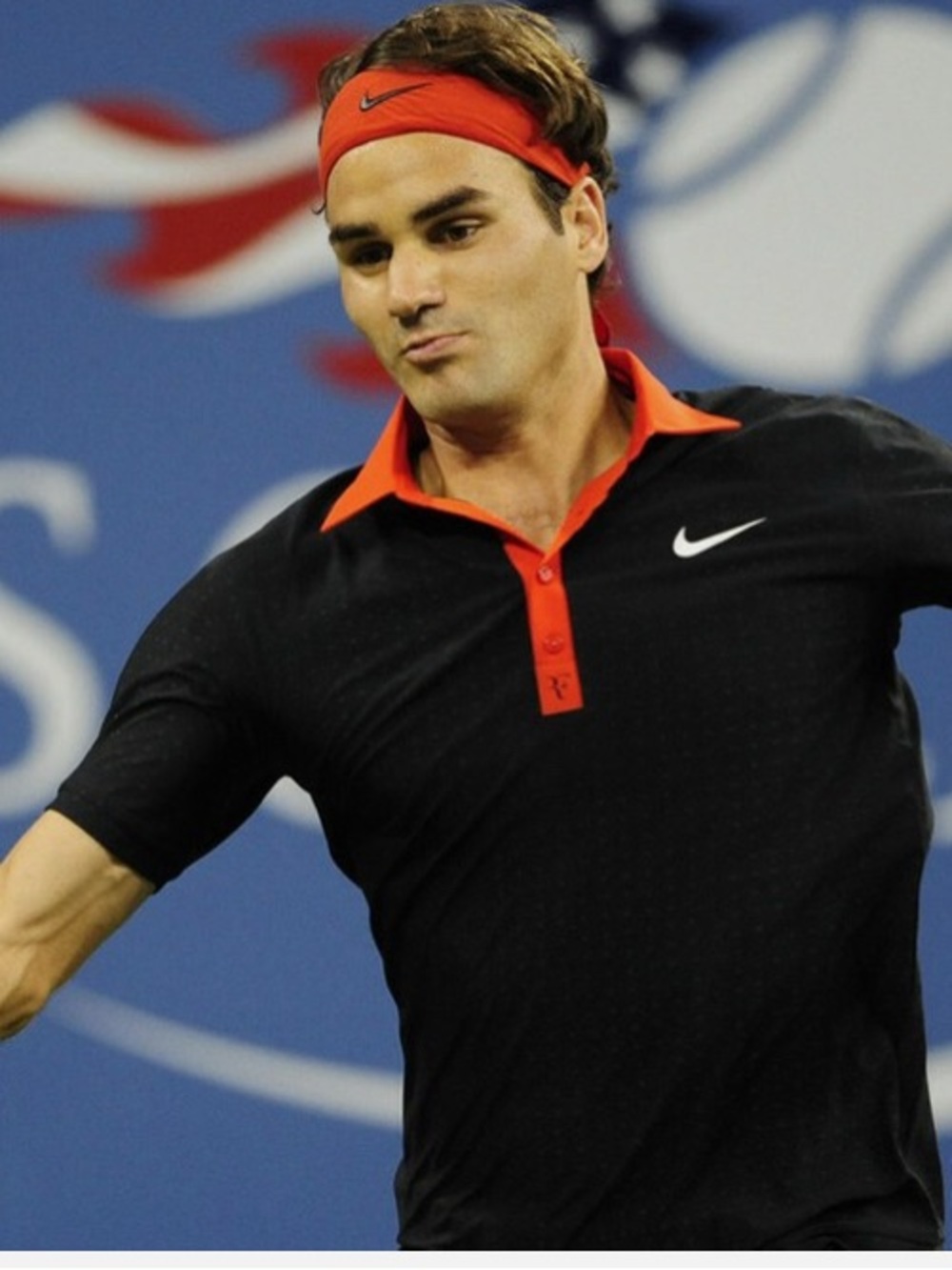 Nike Roger Federer Shirt Mens M Medium  Black Red US Open 2009 Tennis Tournament - Picture 6 of 6